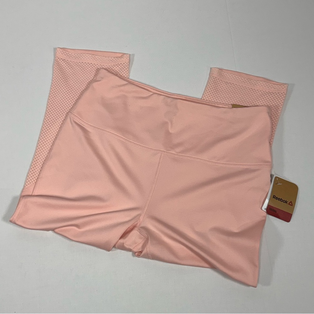 High‎ Rise Reebok Impatiens Pink Align Capri Size L Large